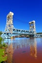 Portage Lake Lift Bridge Hancock Michigan Royalty Free Stock Photo