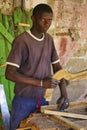 Portait of adult african people who are very poor in Senegal Royalty Free Stock Photo