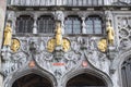 The portal of the Basilica of holy blod.BRUGES, BELGIUM