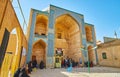 The portal of Bogheh-ye Seyed Roknaddin mausoleum, Yazd, Iran