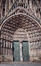 Portal of Cathedral of Our Lady of Strasbourg Royalty Free Stock Photo