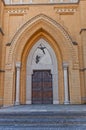 Portal of Cathedral of St Stanislaus Kostka (1912) in Lodz