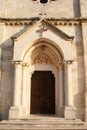 Portal of the Church of Blessed Virgin of Purification in Smokvica, Croatia