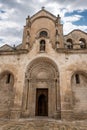 Portal of the church Saint John the Baptist in Matera, Italy