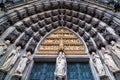 Portal of the Cologne Cathedral Royalty Free Stock Photo