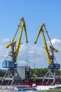 Portal cranes in the Vyborg port