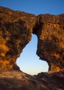 Portal da chapada View through the rock, in Chapada das mesas, Brazil