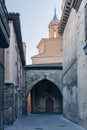 Portal de Tudela Street in Pamplona, Spain Royalty Free Stock Photo