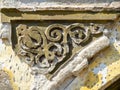 Portal detail dilapidating house, Bratislava Royalty Free Stock Photo