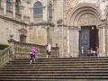 Portal of las Platerias - Santiago de Compostela Royalty Free Stock Photo