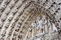 Portal of the last judgment of Notre Dame de Paris