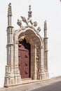 Portal in the Manuelino or Manueline style of Nossa Senhora de Marvila Church.