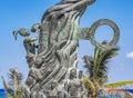 Portal Maya in the Fundadores park Playa del Carmen Mexico Royalty Free Stock Photo