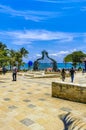 Portal Maya in the Fundadores park Playa del Carmen Mexico Royalty Free Stock Photo