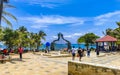 Portal Maya in the Fundadores park Playa del Carmen Mexico Royalty Free Stock Photo