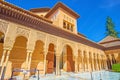 The portal of Nasrid Palace with sebka decors, Court of Lions, Alhambra, Granada, Spain