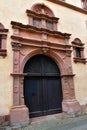 The portal of the north facade of the Ebersmunster mansion in SÃ©lestat Royalty Free Stock Photo