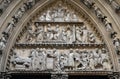 Portal on north facade, Notre Dame Cathedral, Paris