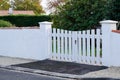 Portal white PVC gate garden door and family home access house