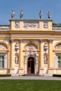 Portal of Wilanow Palace in Warsaw, Poland Royalty Free Stock Photo