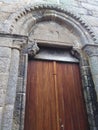 Portalade of the church of the Virgen de la Barca, Muxia, La CoruÃÂ±a, Spain, Europe