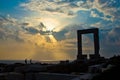 Portara - Naxos, Greece Royalty Free Stock Photo