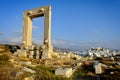 Portara, Naxos island, Greece Royalty Free Stock Photo