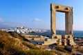 Portara, Naxos island, Greece Royalty Free Stock Photo