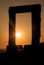 Portara of Naxos at sunset