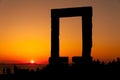 Portara of Naxos at sunset