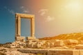 Portara of Naxos at sunset