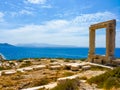 Portara - ruins of ancient temple of Delian Apollo on Naxos island