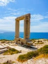 Portara - ruins of ancient temple of Delian Apollo on Naxos island