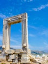 Portara - ruins of ancient temple of Delian Apollo on Naxos island