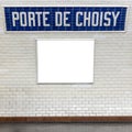 Porte de choisy in Paris, France