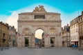 Porte Desilles, memorial gate in Nancy, France, place du Luxembourg, historical monument to remember the victims of the American