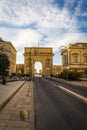 Porte du Peyrou, Arc de Triomphe in Montpellier, France. Royalty Free Stock Photo