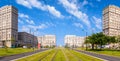 The `Porte Oceane` building complex in Le Havre, France