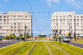 The `Porte Oceane` building complex in Le Havre, France Royalty Free Stock Photo