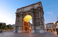 Porte Royale - triumphal arch in Marseille, France. Constructed in 1784 - 1839 Royalty Free Stock Photo