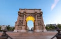 Porte Royale - triumphal arch in Marseille, France. Constructed in 1784 - 1839 Royalty Free Stock Photo