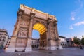 Porte Royale - triumphal arch in Marseille, France. Constructed in 1784 - 1839 Royalty Free Stock Photo