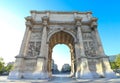 Porte Royale - triumphal arch in Marseille, France. Constructed in 1784 - 1839 Royalty Free Stock Photo