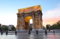 Porte Royale - triumphal arch in Marseille, France. Constructed in 1784 - 1839 Royalty Free Stock Photo