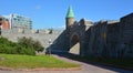 Porte Saint Jean Saint John`s Gate part of Old Quebec, Royalty Free Stock Photo