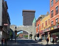 Porte Saint Jean Saint John`s Gate part of Old Quebec, Royalty Free Stock Photo