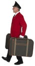 Porter, Baggage Handler, Doorman, Hotel Employee, Isolated Royalty Free Stock Photo