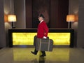 Porter, Baggage Handler, Hotel Clerk, Luxury Resort Worker Royalty Free Stock Photo