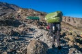 Porter in base camp, Mount Kilimanjaro, Tanzania