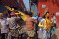 Porters of Kumartuli. Royalty Free Stock Photo